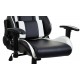 Fotel gamingowy GSA czarno-biały