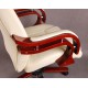 Fotel biurowy LUX ecru z masażem