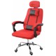 Fotel biurowy RCA czarno-czerwony