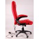 Fotel biurowy BRUNO czerwony z masażem