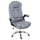 Fotel biurowy GIOSEDIO szary z tkaniny, model FBJ