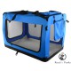 Faltbare Hundetransportbox Transportbox Katzen Hunde Auto Box Größe XXL Blau