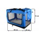 Faltbare Hundetransportbox Transportbox Katzen Hunde Auto Box Größe XXL Blau