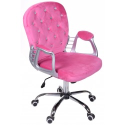 Fotel biurowy GIOSEDIO różowy, FMA012