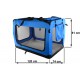 Faltbare Hundetransportbox Transportbox Katzen Hunde Auto Box Größe XXXL Blau
