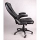 Kancelářské židle s masáží BRUNO černá (červená nit)