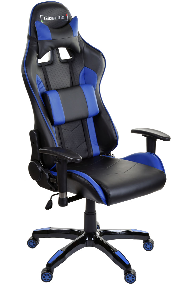 Fotel dla gracza GSA niebieski