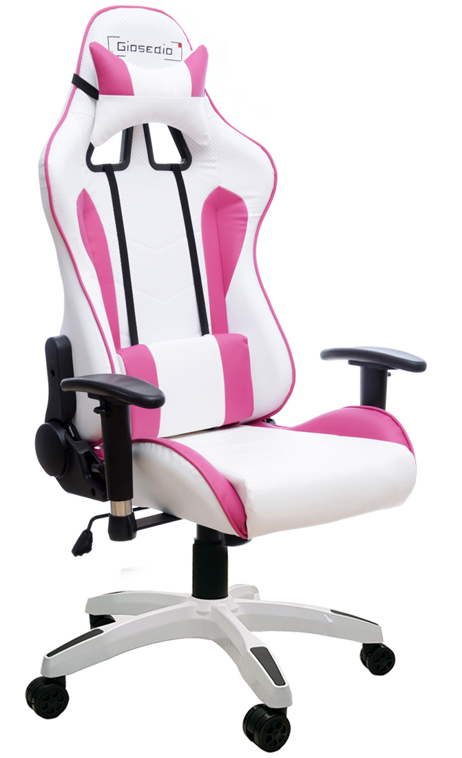 fotel dla gracza ergonomiczny różowy